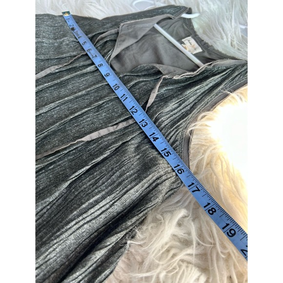 Meadow Rue Anthropologie Women's Pleated Swing Tank Top Olive Green Size XS - Picture 9 of 15